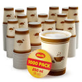 Shefa 8oz Paper Coffee Cups – 1000 Pack Heat-Resistant Takeaway Cups