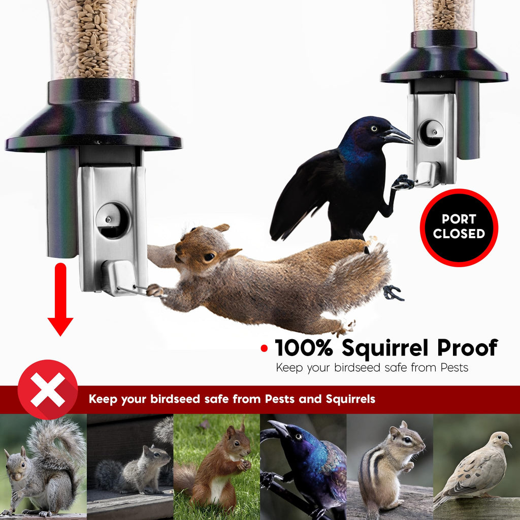 Roamwild PestOff Squirrel Proof Bird Feeder - 4L Mega Seed Capacity