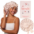 Kitsch XL Satin Bonnet for Sleeping – Adjustable Hair Wrap for Curly Hair