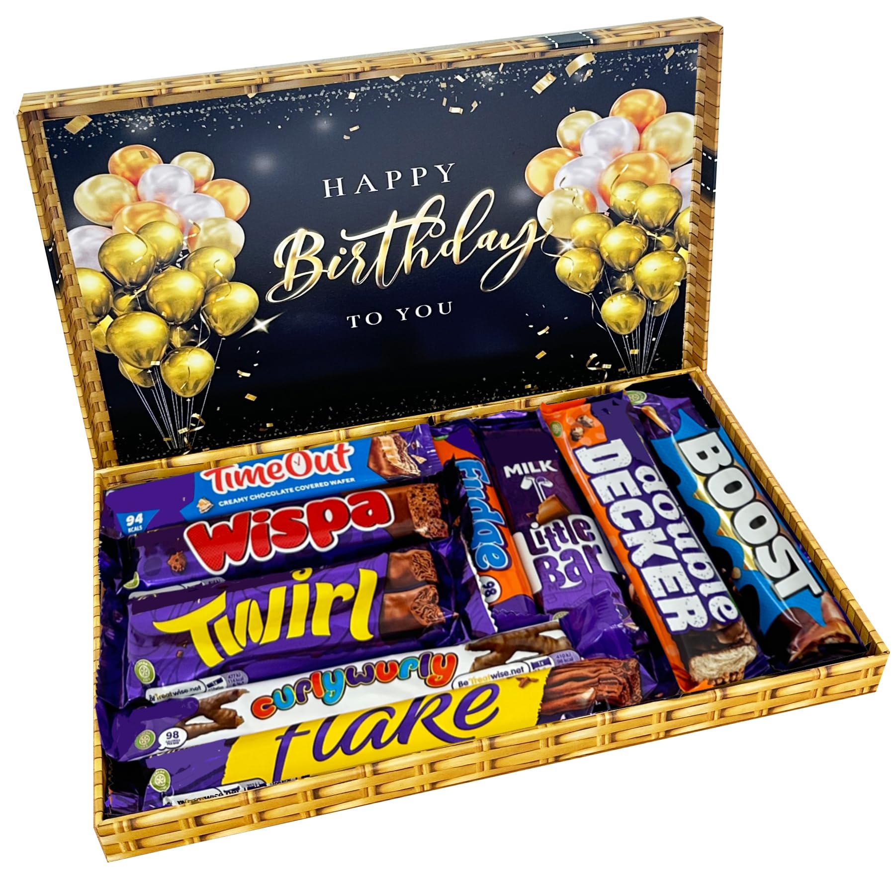 Jolof Store Happy Birthday Letterbox Chocolate Gift Box - 9 Piece Hamper