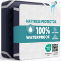 King Size Mattress Protector Waterproof for Bed 160x200 cm Premium Cotton Terry Bed Cover with Elastic Straps Sheet Soft and Breathable Mattress - image 1