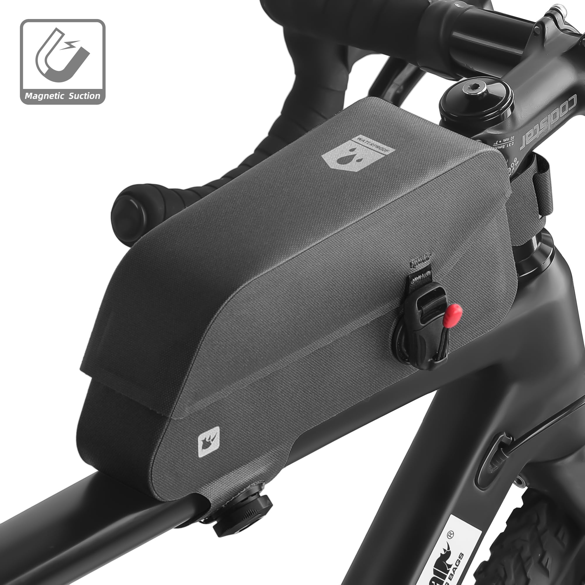 Rhinowalk Waterproof Bike Top Tube Bag – TPU Frame Bag for MTB & Road