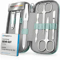Jolof Store Solingen 7-Piece Manicure Set | Nappa Leather Case, Mint