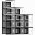 Kuject Clear Stackable Shoe Storage Boxes - Size 12 Plastic Containers