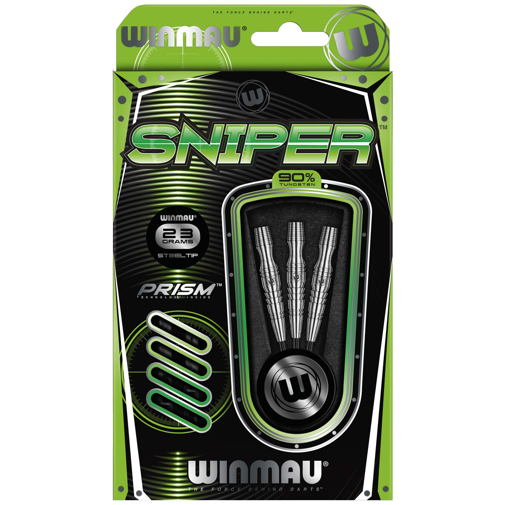 Winmau Sniper 90% Tungsten Darts Set - 23g with Flights and Shafts
