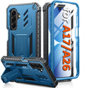 FNTCASE Samsung Galaxy A26 Case - Military Grade Rugged Kickstand - Blue