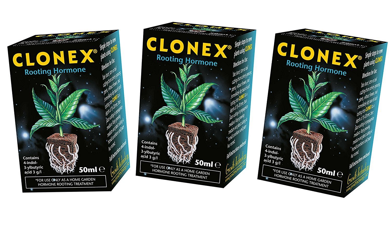Clonex Rooting Gel – Professional Plant Cloning Hormone, 3 x 50ml