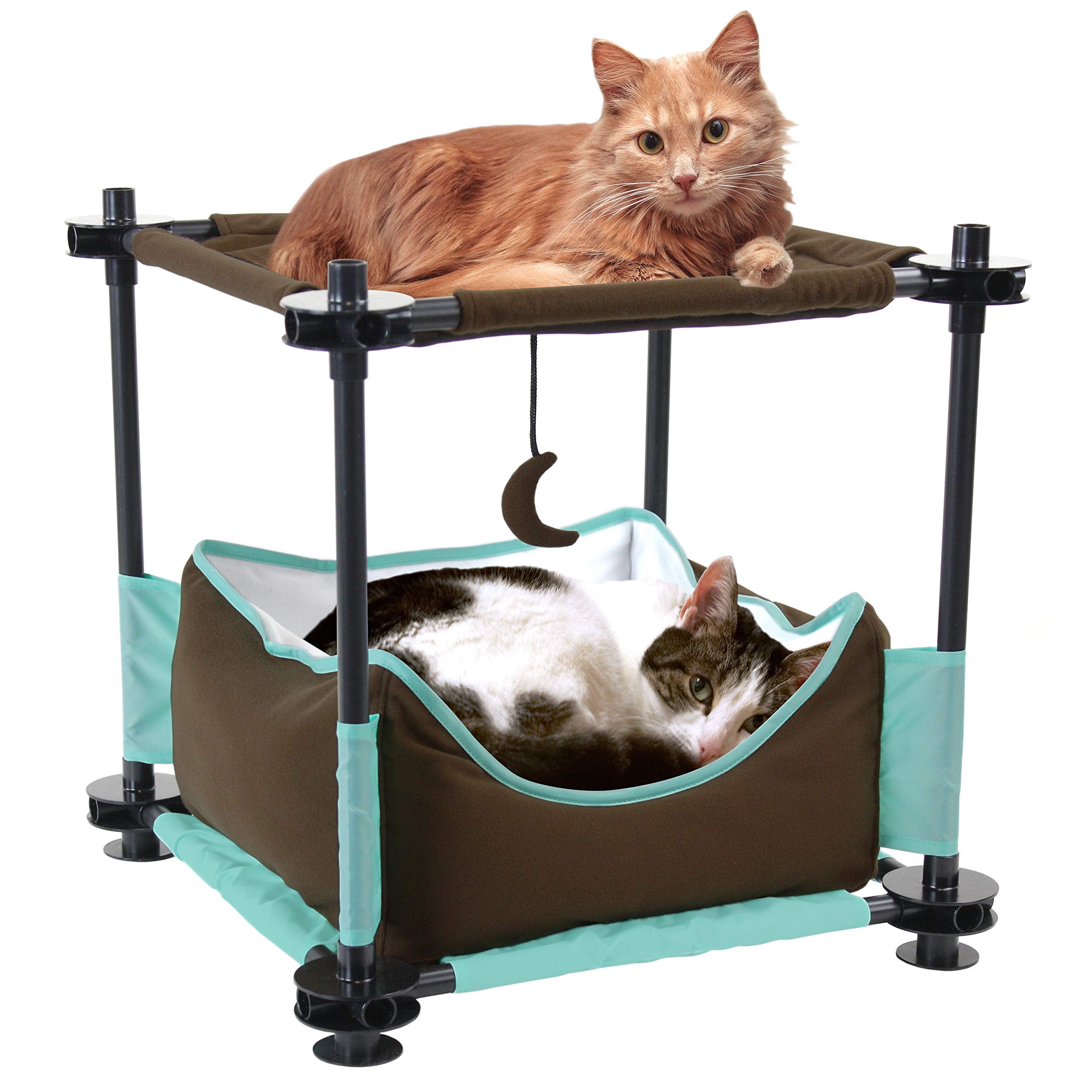 Kitty City Mega Kit Modular Cat Furniture - Indoor/Outdoor Condo & Sleeper