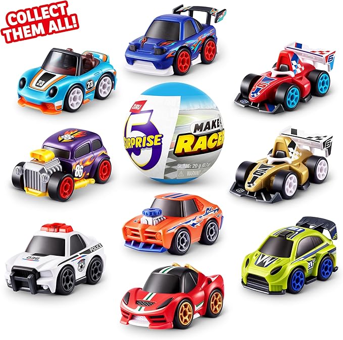 Snaps 5 Surprise Make-A-Racer – 2-Pack Collectible Mini Building Toy Cars