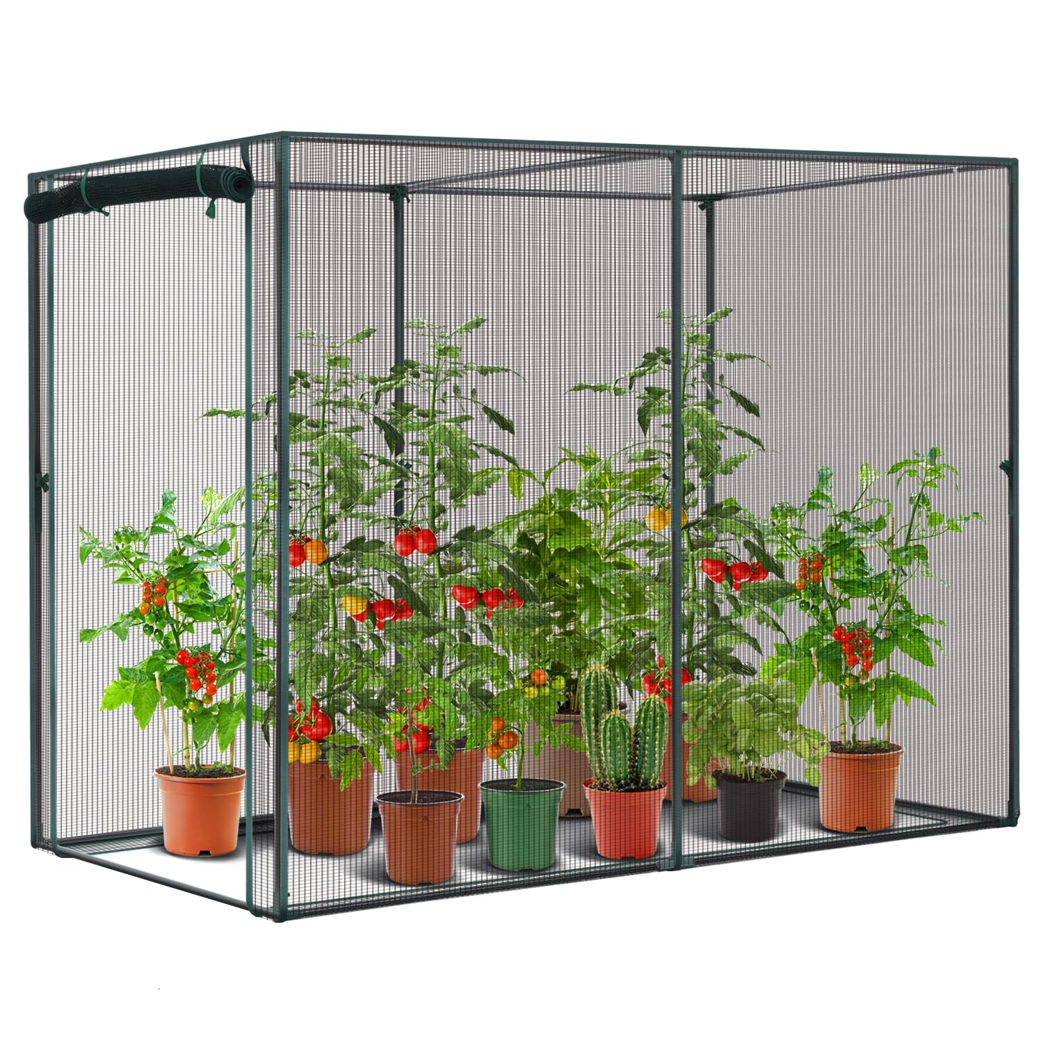 Ohuhu Fruit Cage: 2x1.2x1.6m Garden Plant Protection Tent with Zipper Door