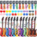 Jolof Store 36pc Inflatable Rock Star Party Props – Guitars & Sunglasses