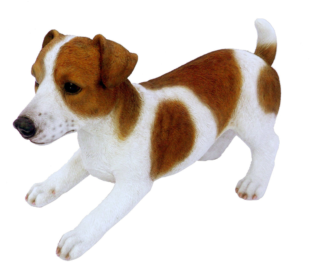 Vivid Arts Real Life Jack Russell Dog Garden Ornament – XL Resin Statue