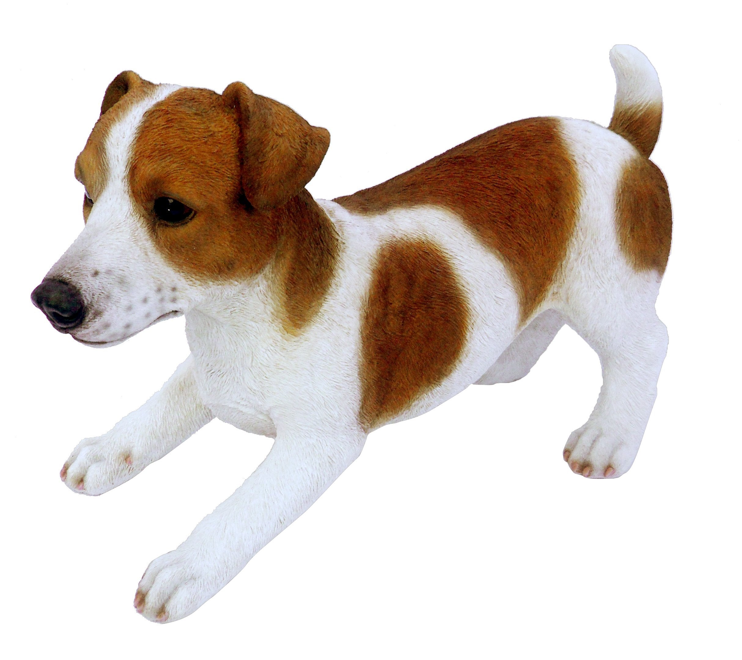 Vivid Arts Real Life Jack Russell Dog Garden Ornament – XL Resin Statue