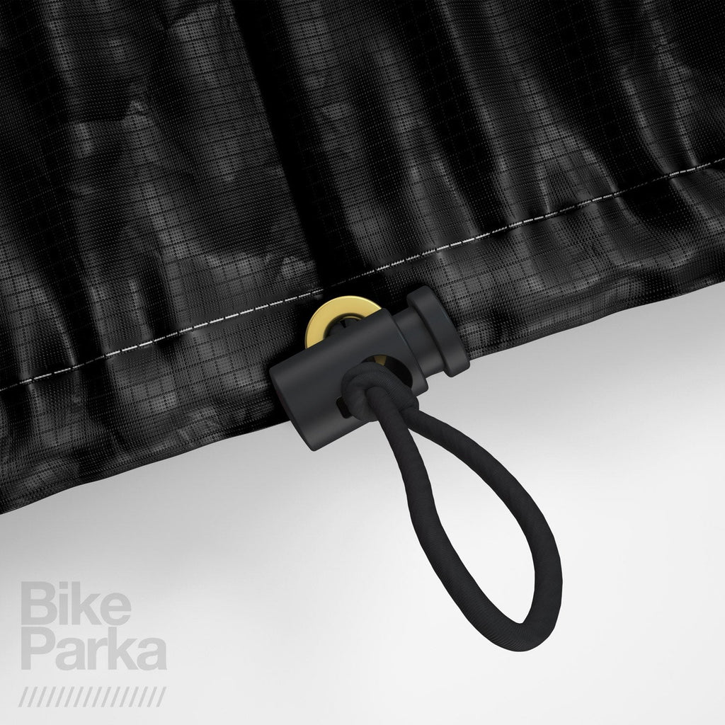BikeParka STASH Waterproof Bicycle Cover | Ripstop Nylon - Ink Black