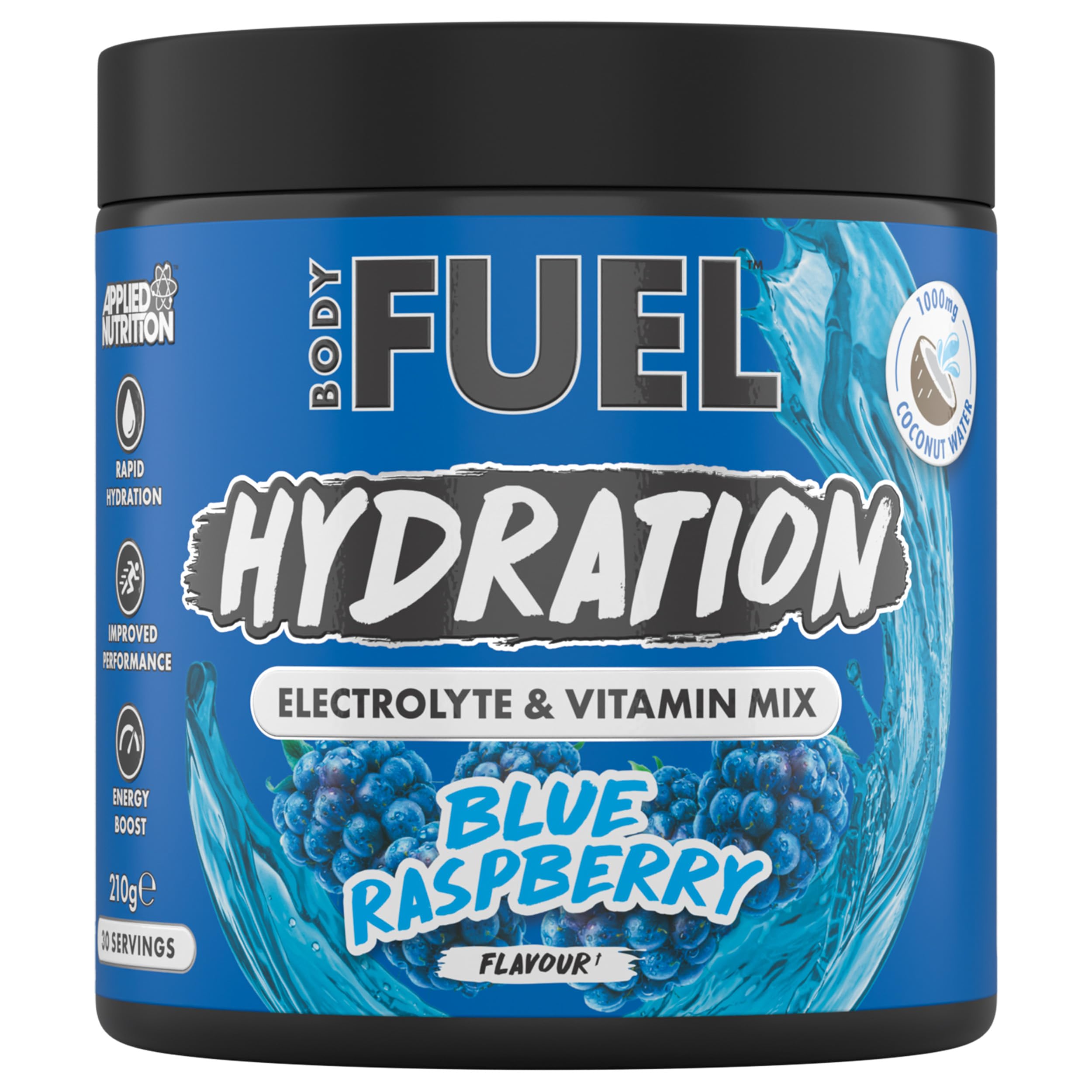 BodyFuel Electrolyte & Vitamin Hydration Powder - Blue Raspberry (210g)