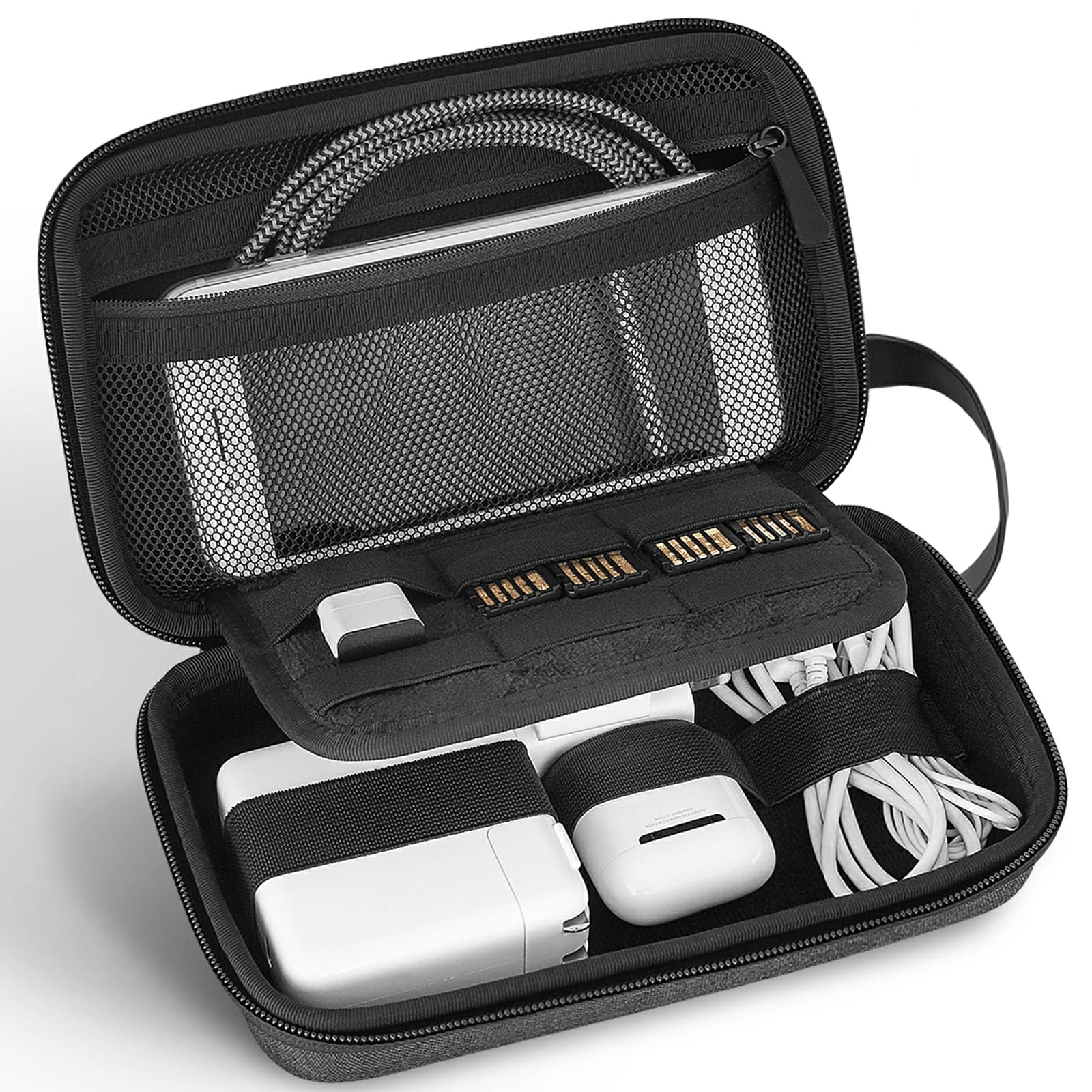 JETech Electronic Accessories Organizer Case – Portable Travel Gadget Pouch