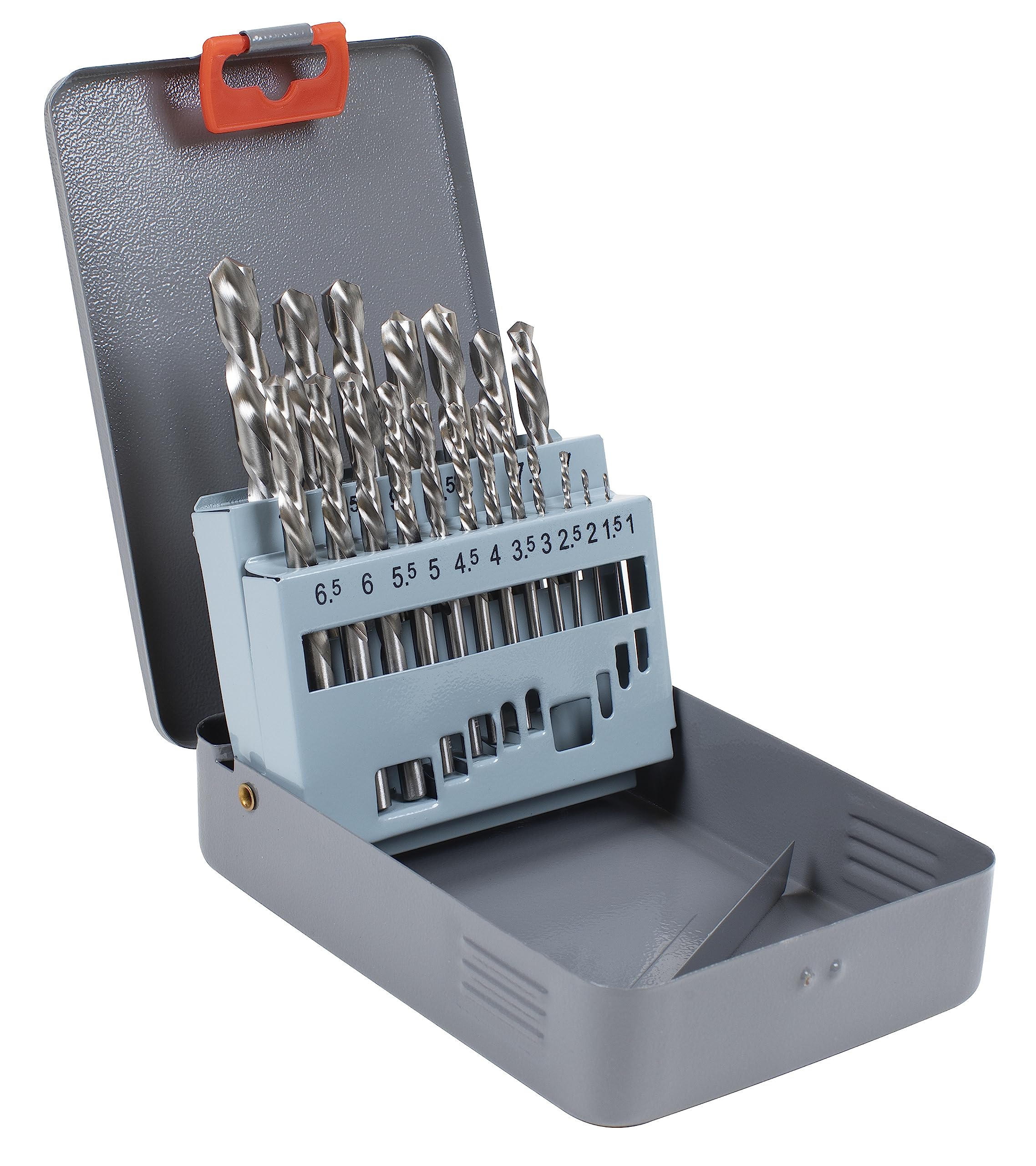 Sealey AK8190 Left-Hand Spiral Drill Bit Set - 19pc HSS Steel 1-10mm