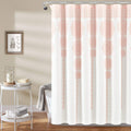 Lush Decor Stripe Medallion Shower Curtain – Boho Mandala Print, 72x72
