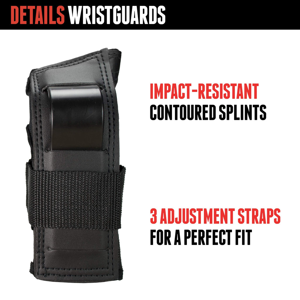 Triple 8 Saver Series 3-Piece Pad Set | Knee, Elbow & Wrist Guards, Black