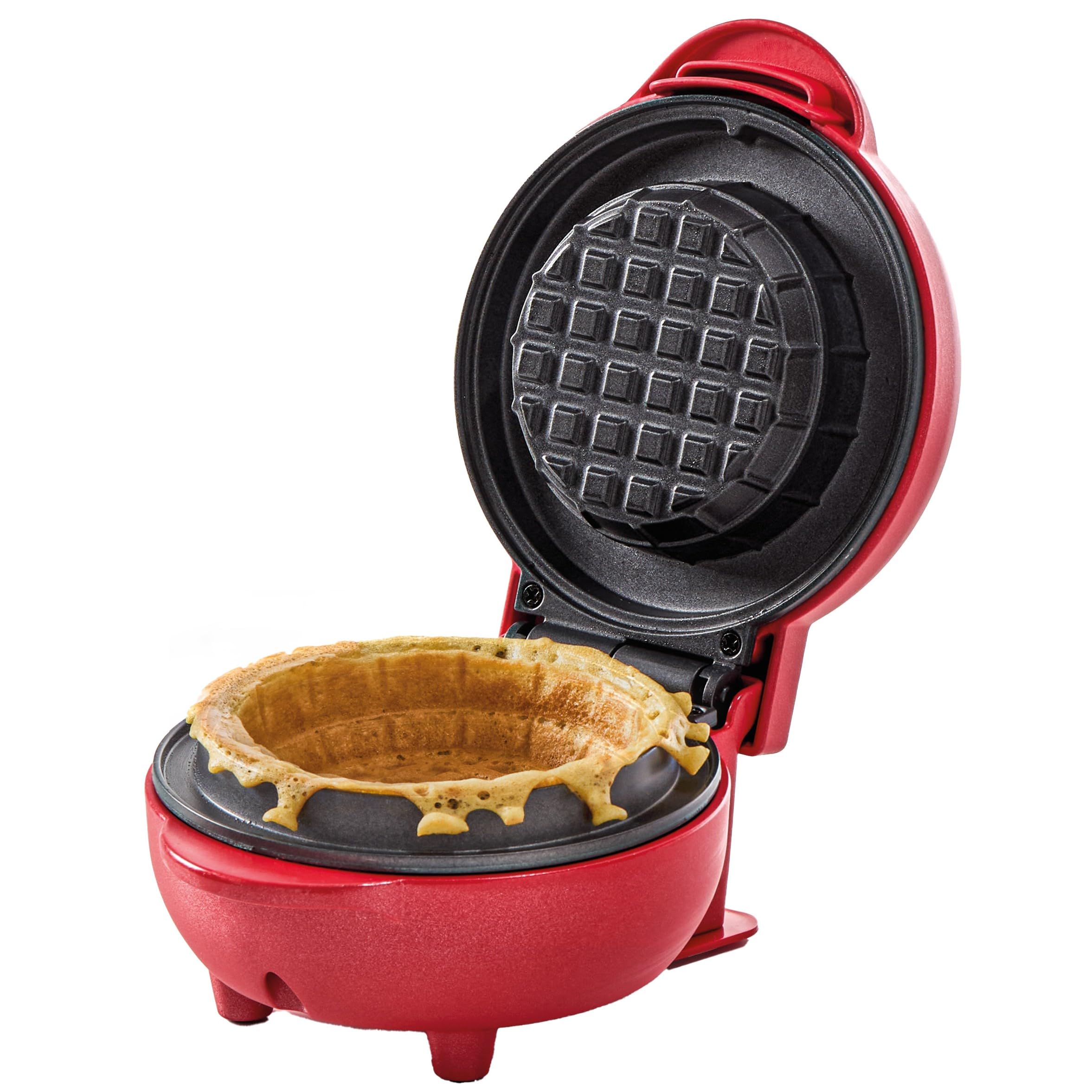 Global Gizmos Waffle Bowl Maker – Non-Stick Belgian Machine, 375W