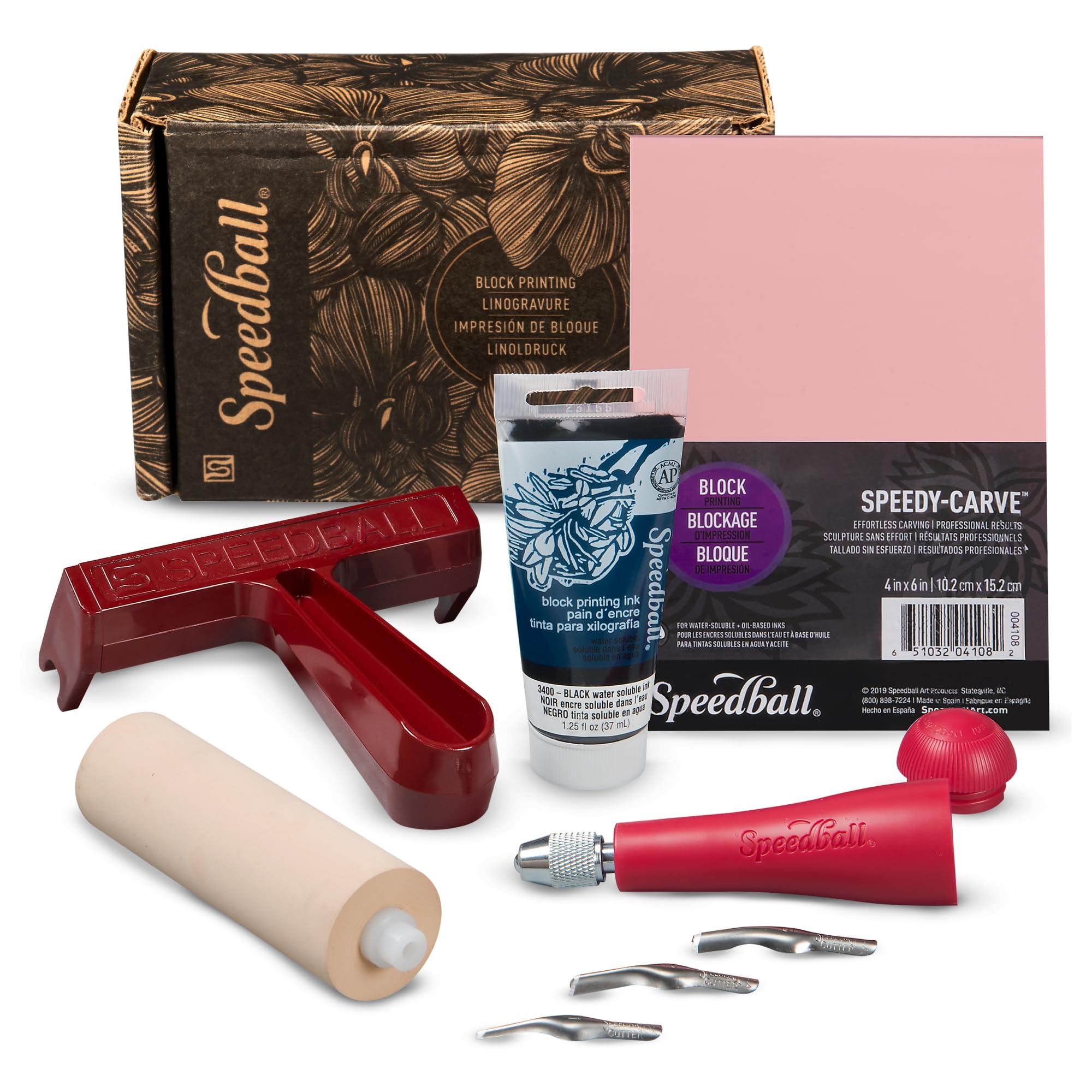 Speedball Block Printing Starter Kit – Lino Cutting & Printmaking Set