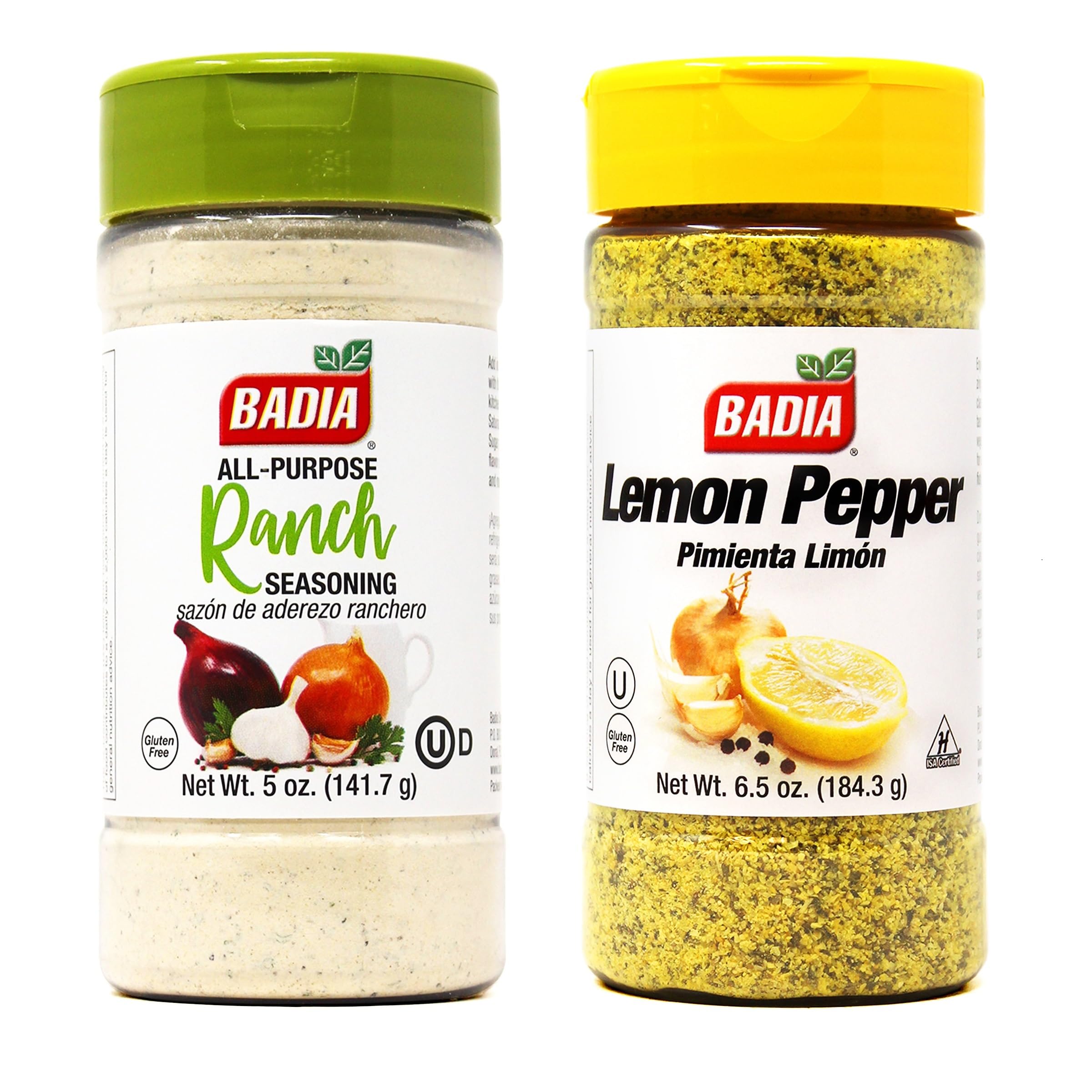 Badia Ranch and Lemon Pepper Seasoning Bundle - All-Purpose Spice Blends