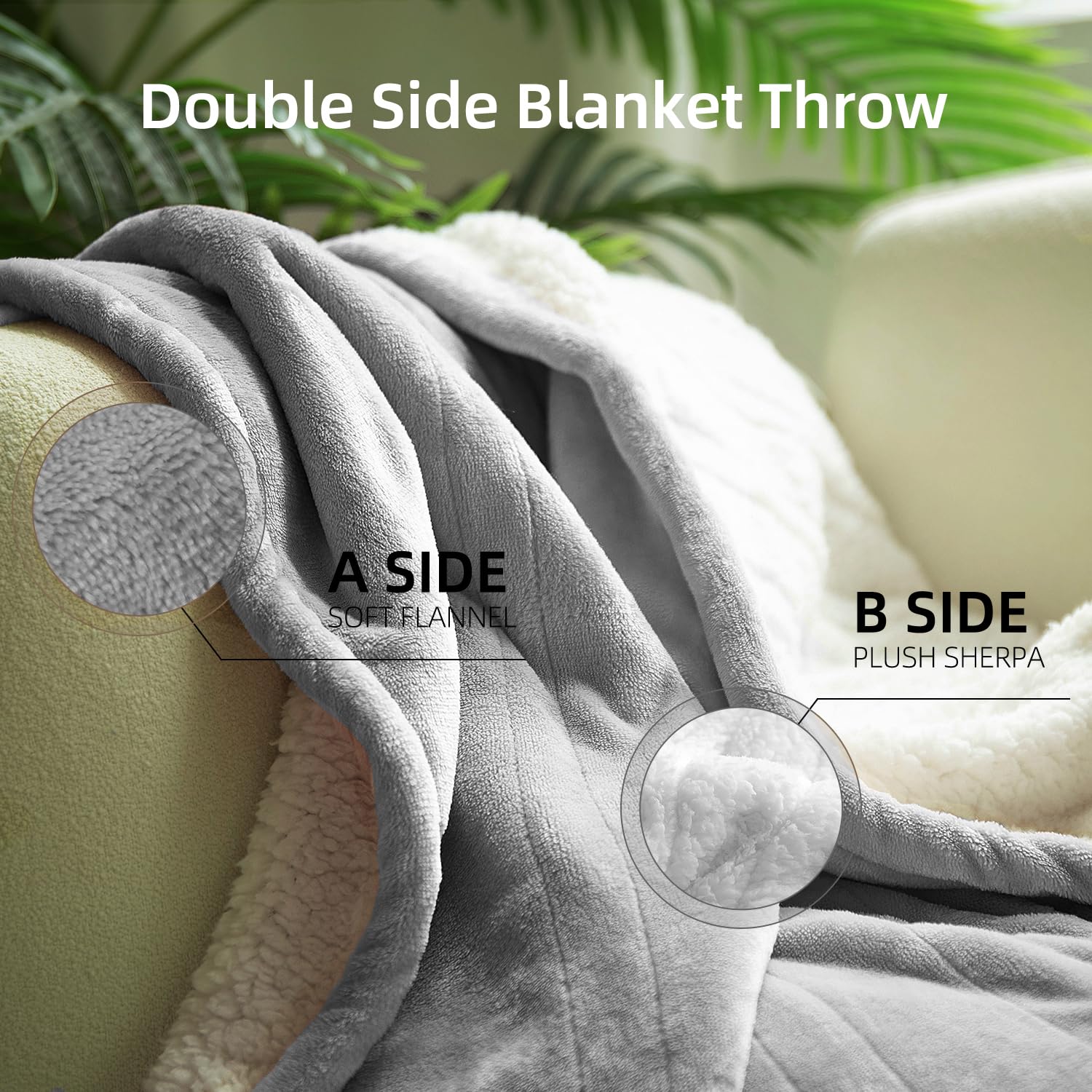 GOTCOZY Heated Blanket Electric Throw – Silky Plush 130x160cm (Green)