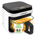 Nutrichef 5.5L Air Fryer – 8-in-1 Digital Cooker with Transparent Bowl