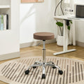 FIRAVOE Backless Rolling Office Stool, Adjustable Swivel Work Chair with Wheels, 49.5–67.6 cm Height - image 1