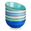 vancasso Bonita 27oz Ceramic Cereal Bowls – Set of 6 Stoneware Soup Bowls