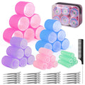 BELICOO 60-Piece Velcro Hair Rollers Set with Clips for All Hair Types