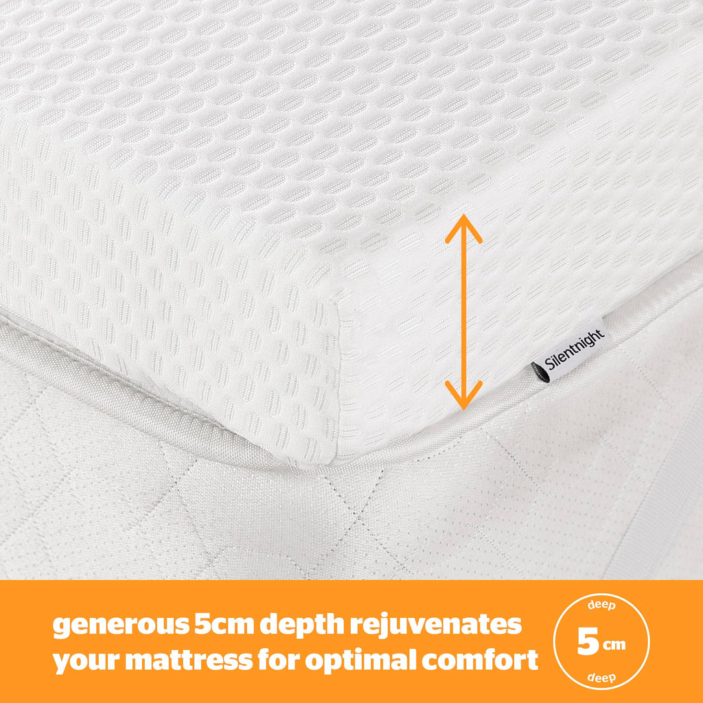 Silentnight Impress Memory Foam Mattress Topper – 5cm Small Double