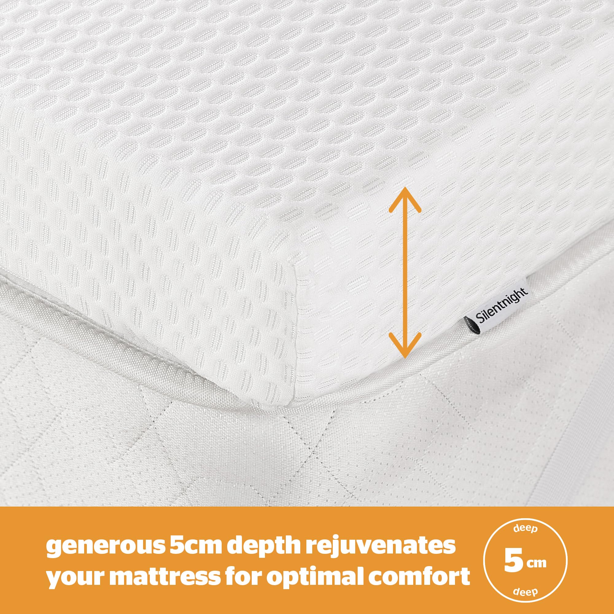 Silentnight Impress Memory Foam Mattress Topper – 5cm Small Double