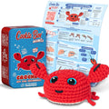Crab Eugene Amigurumi Crochet Kit for Beginners – DIY Plushie