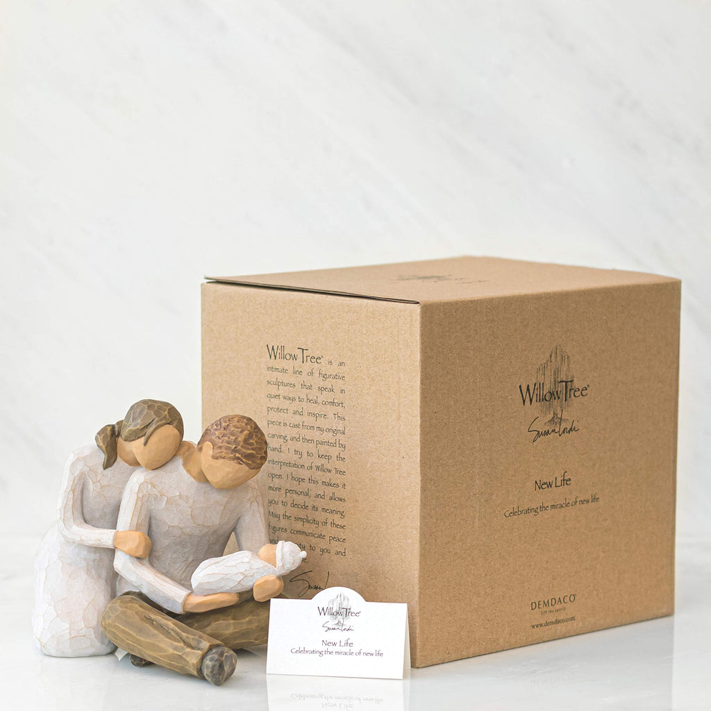 Willow Tree New Life Figurine – Hand-Painted Resin Baby Keepsake