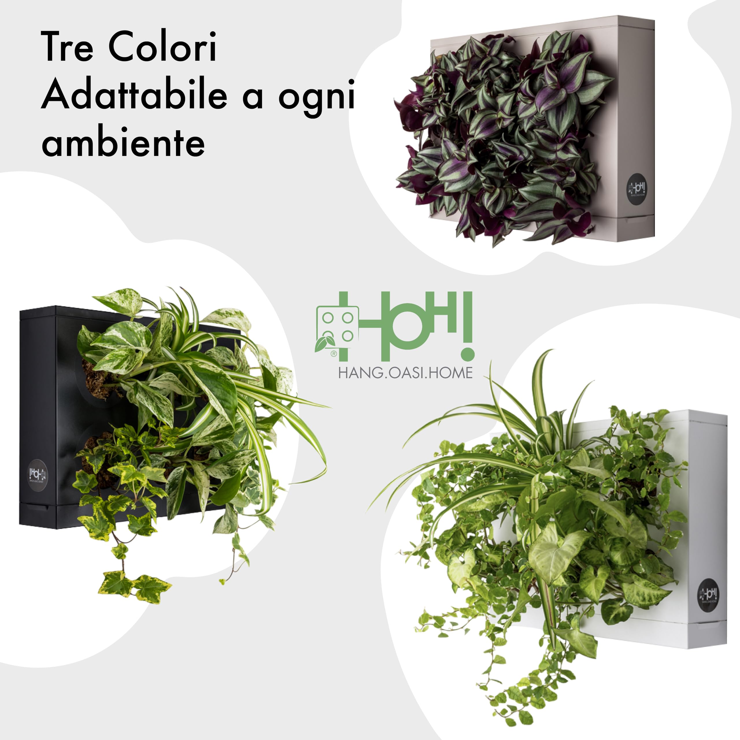 Ortisgreen HOH Vertical Garden Wall Planter – White Indoor/Outdoor Kit