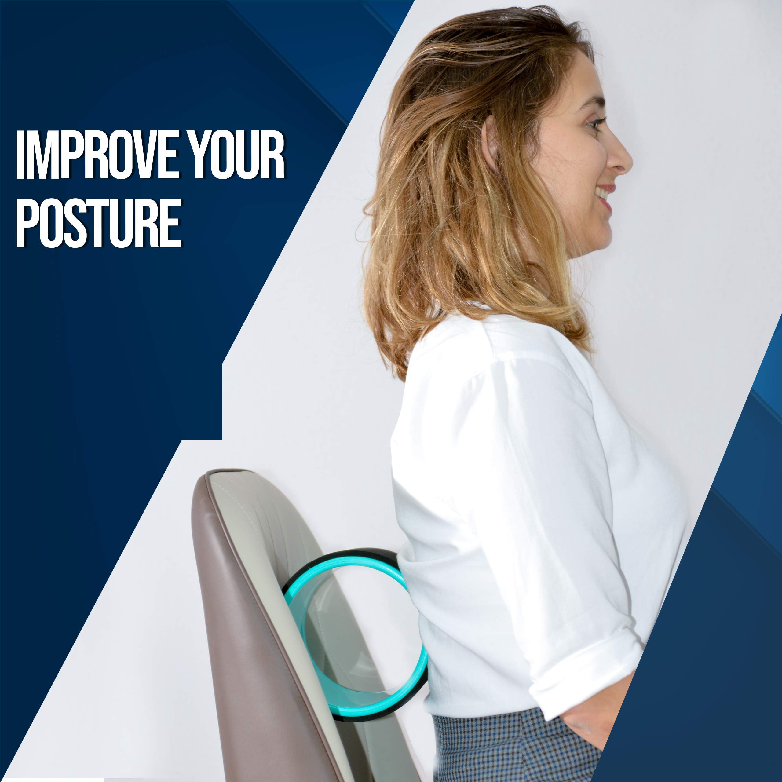 Jolof Store Yoga Wheel 3-Pack Set | Back Pain Relief & Posture Support