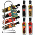 Kimm & Miller Italian Olive Oil & Vinegar Gift Set with Metal Rack
