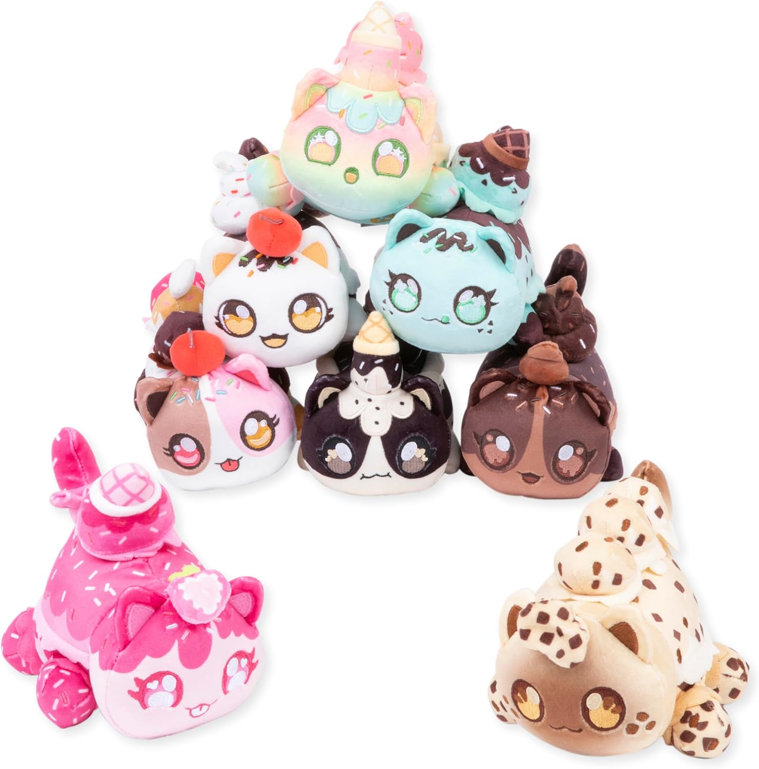 Aphmau MeeMeows Ice Cream Friends 6-inch Mystery Plush Cat Toy