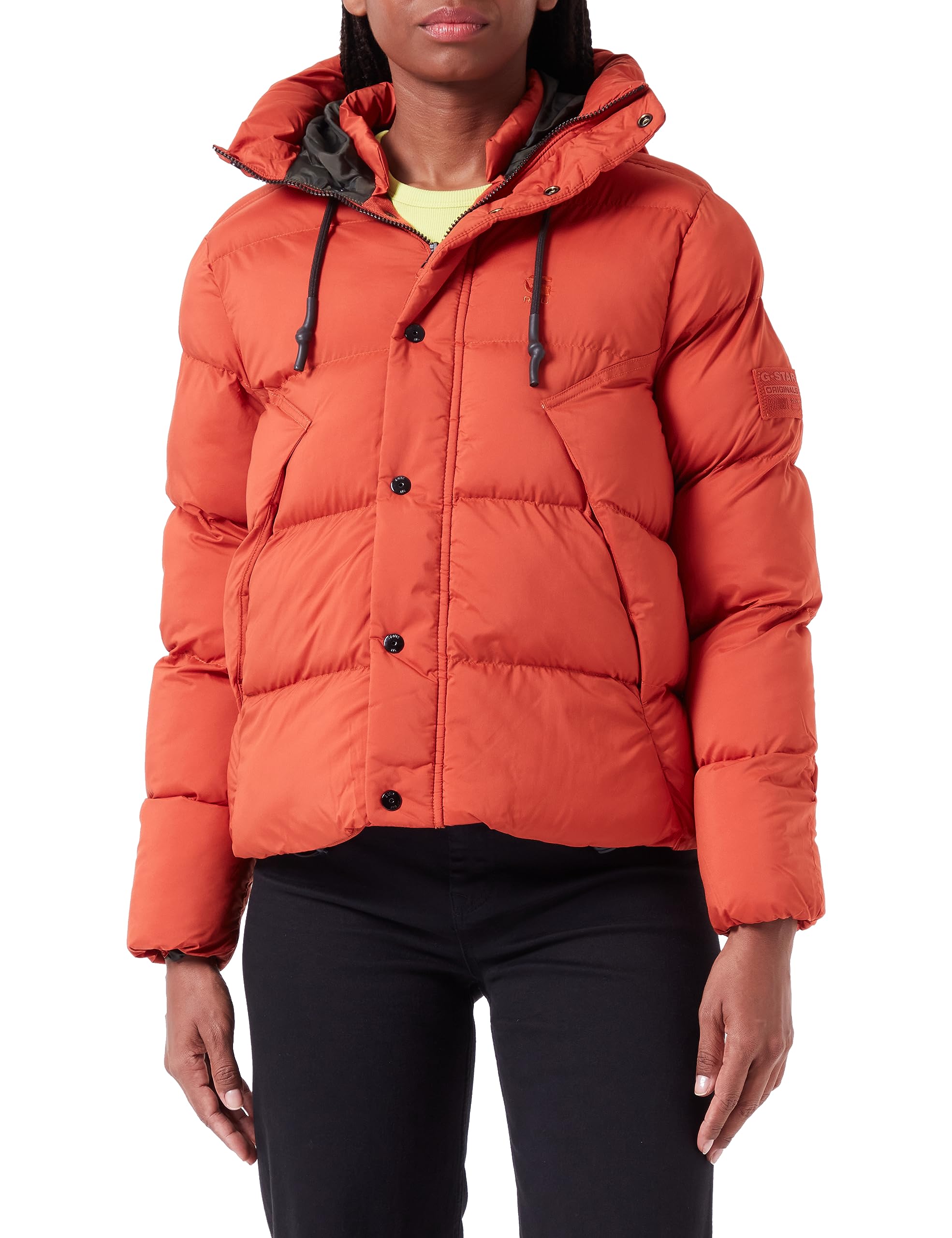 G-Star Women's Whistler Short Puffer Jacket – Rooibos Tea Orange, Medium