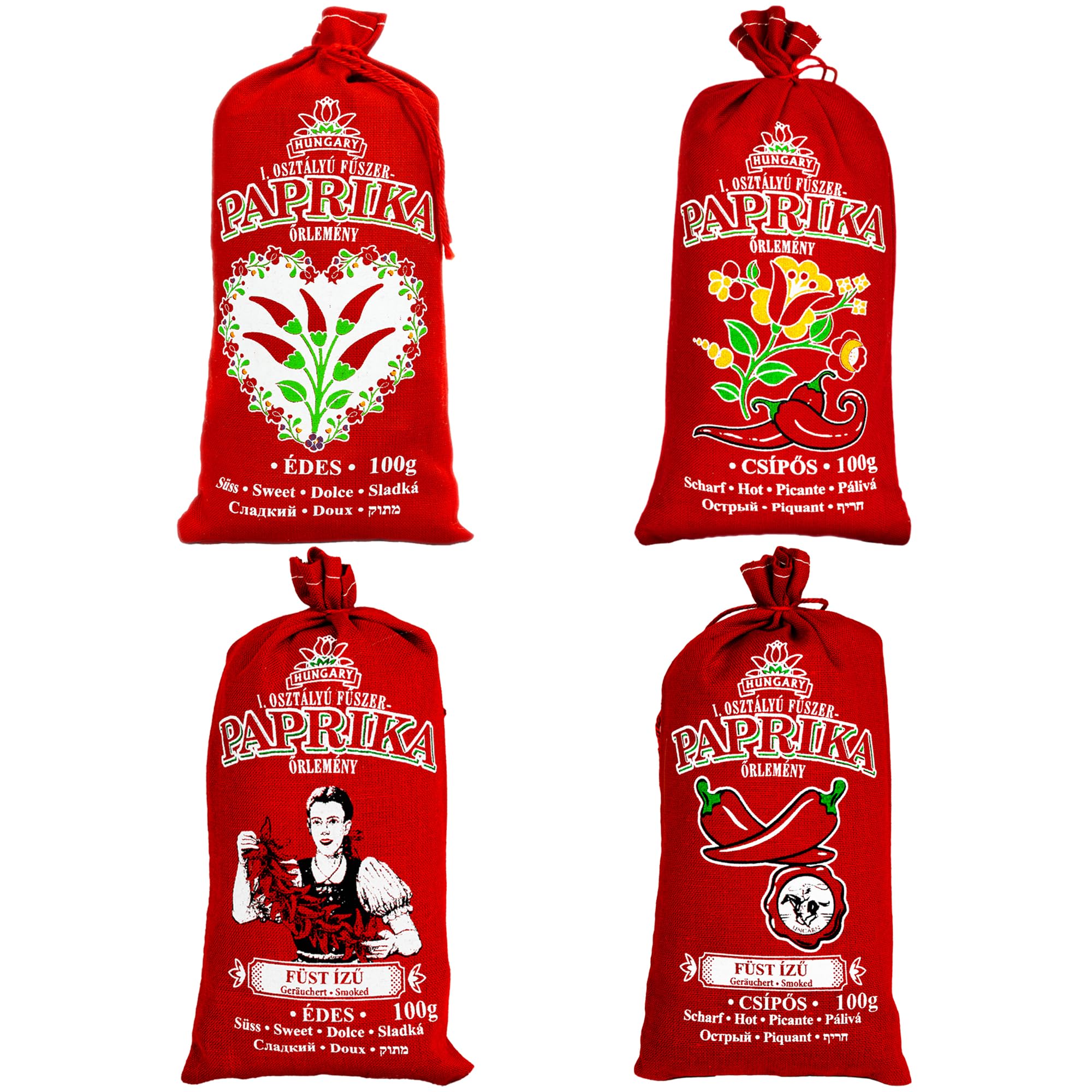 Jolof Store Hungarian Paprika Set – Sweet, Hot & Smoked Kalocsa Spices
