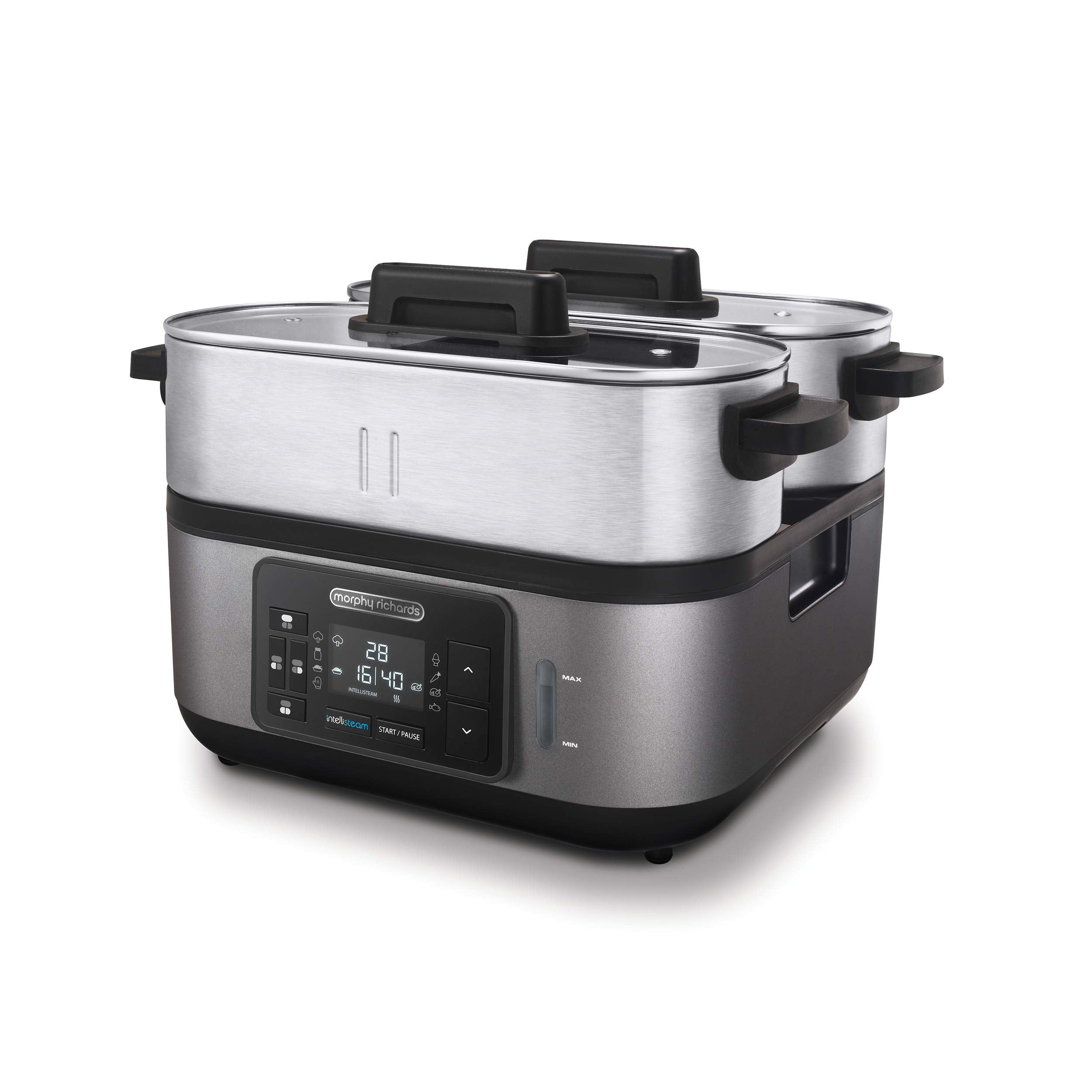 Morphy Richards Intellisteam Food Steamer – 6.8L Stainless Steel 1600W