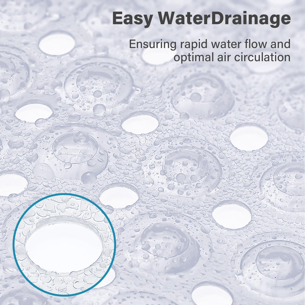Smiry Non Slip Bath Mat with 300 Strong Suction Cups, 100x40cm - image 5