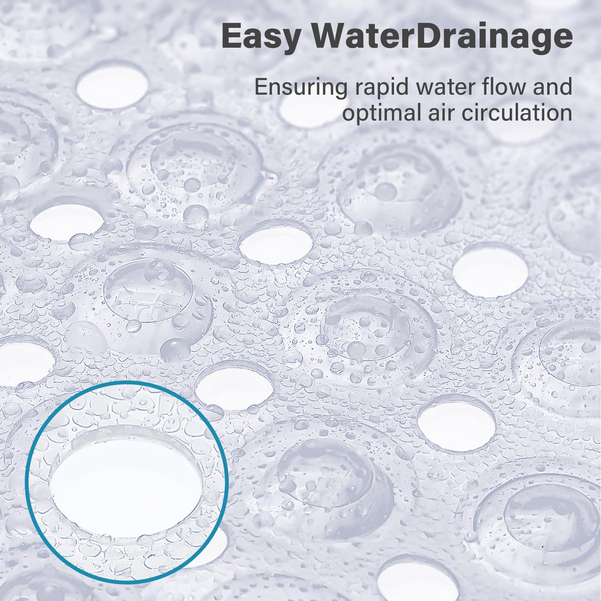 Smiry Non Slip Bath Mat with 300 Strong Suction Cups, 100x40cm - image 5