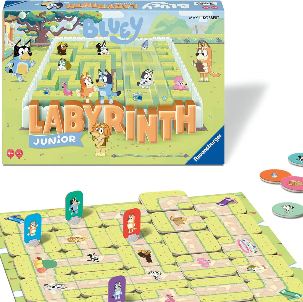 Ravensburger Bluey Labyrinth Junior Family Board Game for Kids