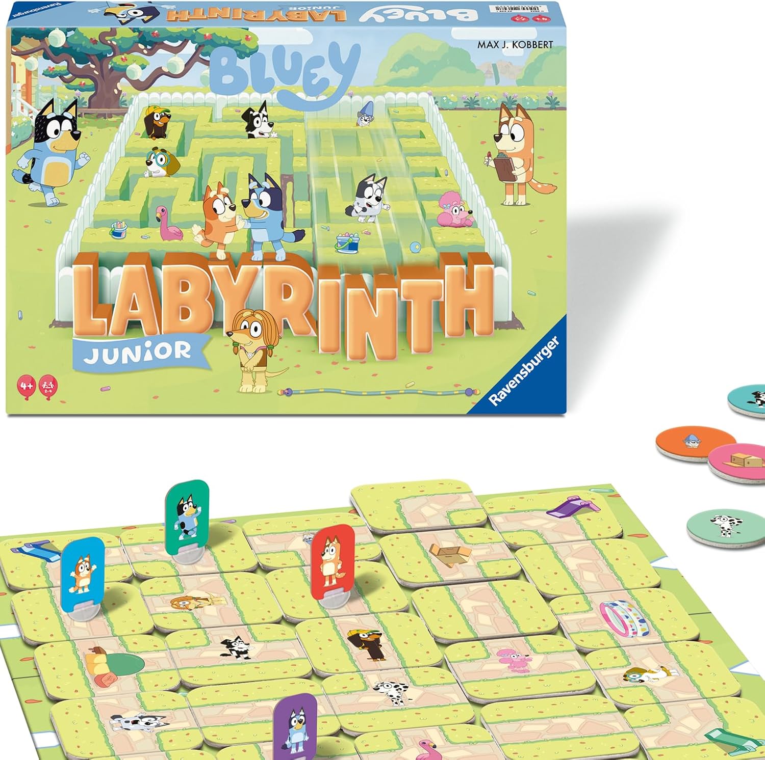Ravensburger Bluey Labyrinth Junior Family Board Game for Kids
