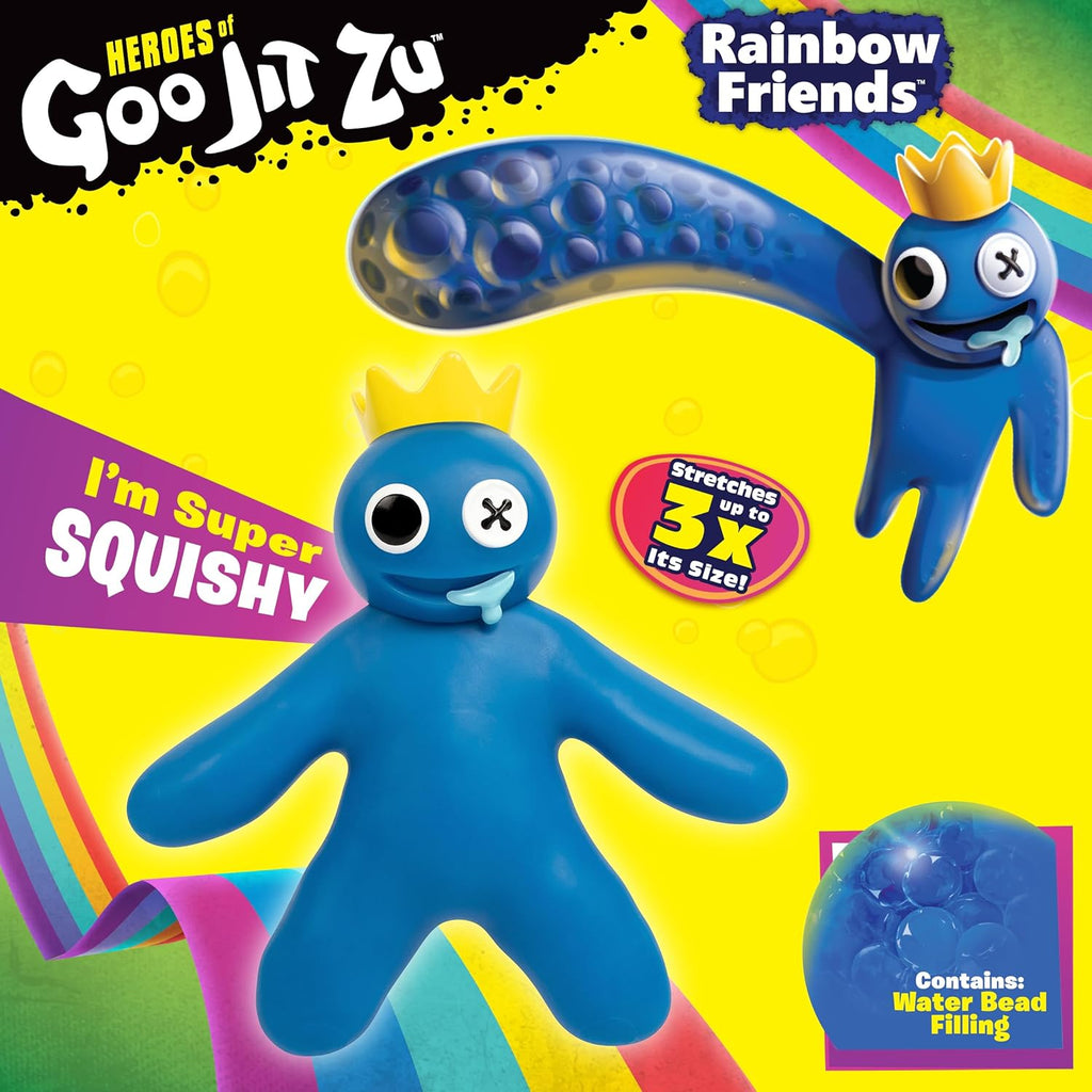 Heroes of Goo Jit Zu Rainbow Friends Blue - Stretchy Action Figure