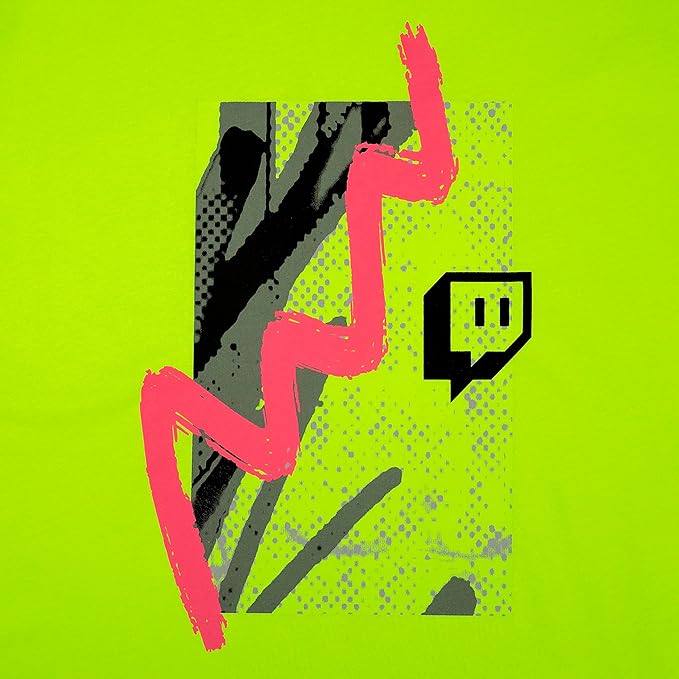 Twitch Long Sleeve Tee – Unisex Neon Yellow 100% Cotton Shirt – Size M