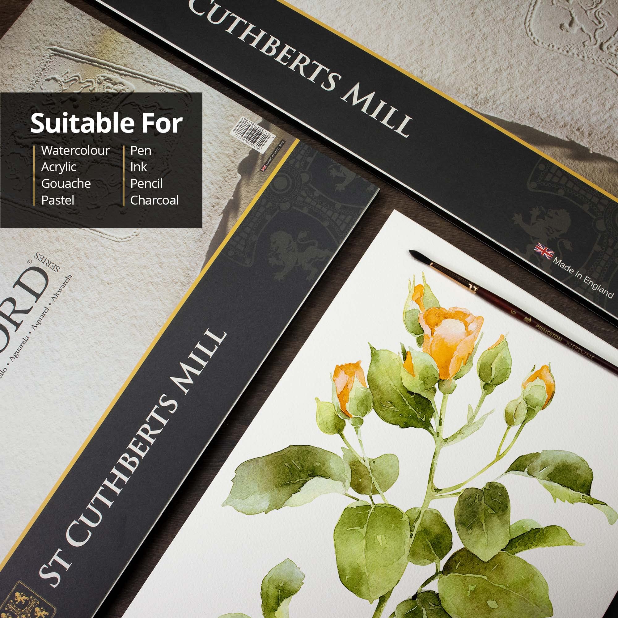 St Cuthberts Mill Saunders Waterford Watercolor Block | 300g 20 Sheets