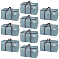 VENO 10 Pack Extra Large Moving Bags with Zippers & Carrying Handles, Heavy-Duty Storage Tote Moving Boxes for Space Saving Light Blue-10 Pack - image 1